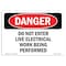 Signmission OSHA Danger Sign, 7" Height, 10" Width, Do Not Enter Live Electrical Work Being Performed, Landscape OS-DS-D-710-L-2135 - alternate 1